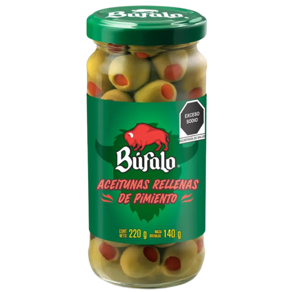 BUFALO ACEITUNAS RELLENAS DE PIMIENTO 220G