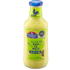 CLEMENTE JACQUES SALSA GUACAMOLE CON JUGO DE LIMON 355G
