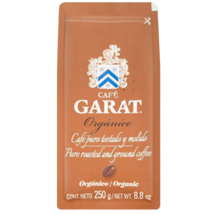 GARAT CAFE ORGANICO CAFE PURO TOSTADO Y MOLIDO