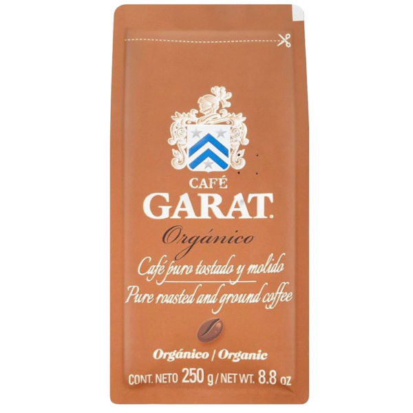 GARAT CAFE ORGANICO CAFE PURO TOSTADO Y MOLIDO
