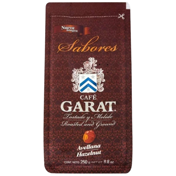 GARAT SABORES CAFE TOSTADO Y MOLIDO AVELLANA 250G
