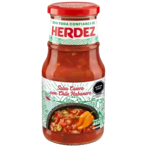 HERDEZ SALSA CASERA CON CHILE HABANERO 453G