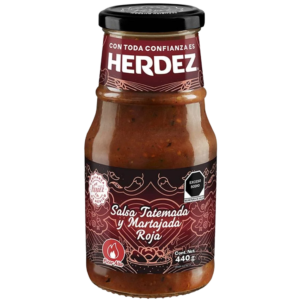 HERDEZ SALSA TATEMADA Y MARTAJADA ROJA 440G