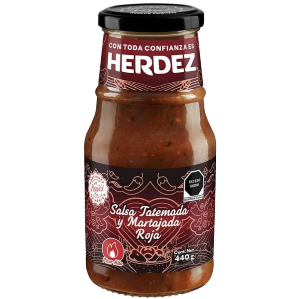 HERDEZ SALSA TATEMADA Y MARTAJADA ROJA 440G