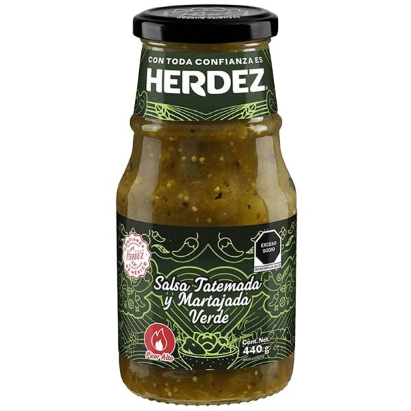 HERDEZ SALSA TATEMADA Y MARTAJADA VERDE 440G