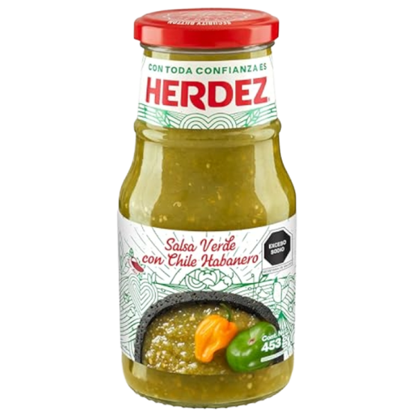 HERDEZ SALSA VERDE CON CHILE HABANERO 453G