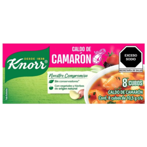 KNORR CALDO DE CAMARON 8 CUBOS DE 10.5G
