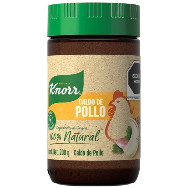 KNORR CALDO DE POLLO NATURAL 200G