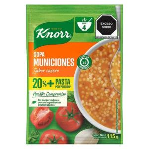 KNORR SOPA MUNICIONES 115G