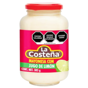 LA COSTEÑA MAYONESA CON JUGO DE LIMON 385G