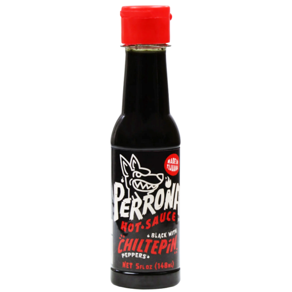 LA PERRONA HOY SAUCE BLACK WITH CHILTEPIN PEPPERS 148ML