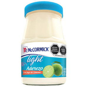 MCCORMICK LIGHT ADEREZCO CON JUGO DE LIMONES 425G
