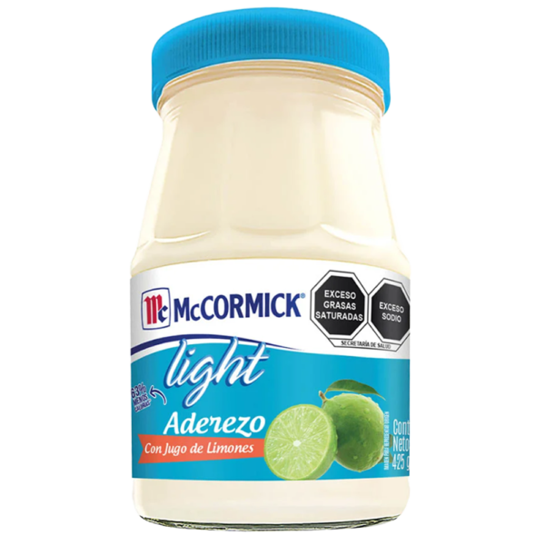 MCCORMICK LIGHT ADEREZCO CON JUGO DE LIMONES 425G
