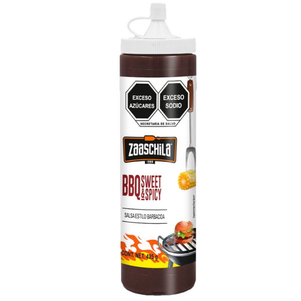 ZAASCHILA BBQ SWEET & SPICY SALSA ESTILO BARBACOA 425G