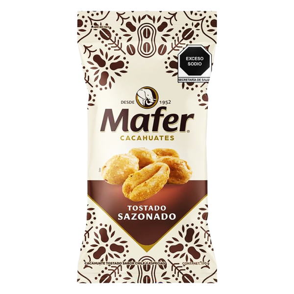MAFER CACAHUATE TOSTADO SAZONADO 170G