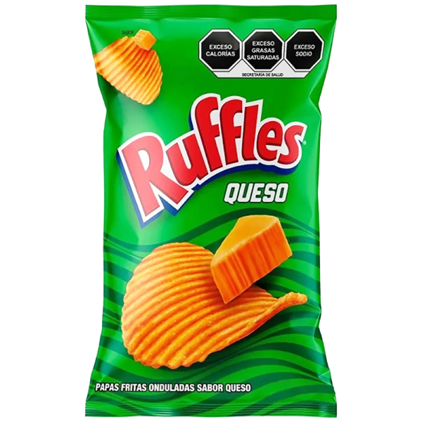 RUFLES PAPAS FRITAS SABOR QUESO 185G